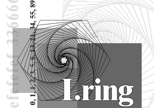 I.ring web #eeffee 1, 1, 2, 3, 5, 8, 13, 21, 34